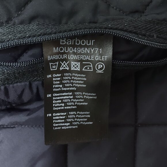 Barbour Vest Mens Medium Lowerdale Gilet Diamond Quilted Full Zip (Company Logo) - Picture 14 of 16